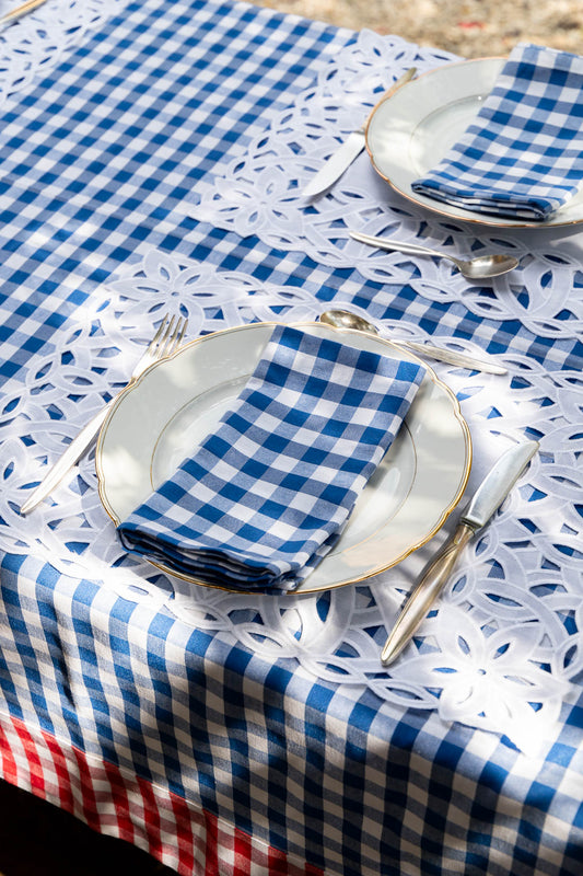 Blue Picnic Napkins - Set of 4