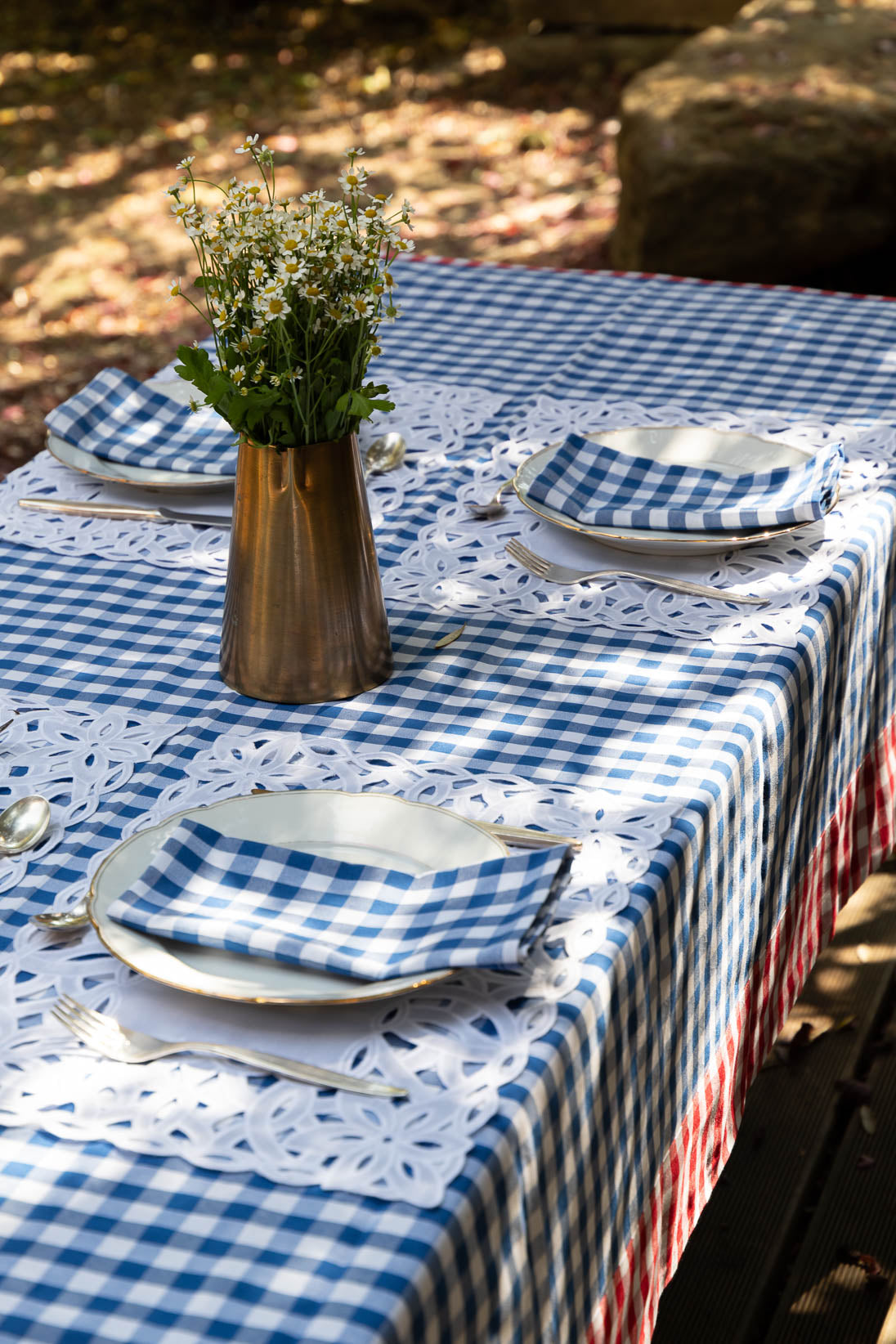 Picnic Tablecloth Blue