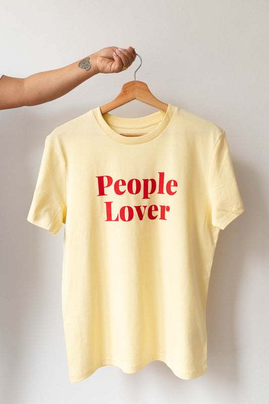 People Lover T-shirt – Butter Yellow