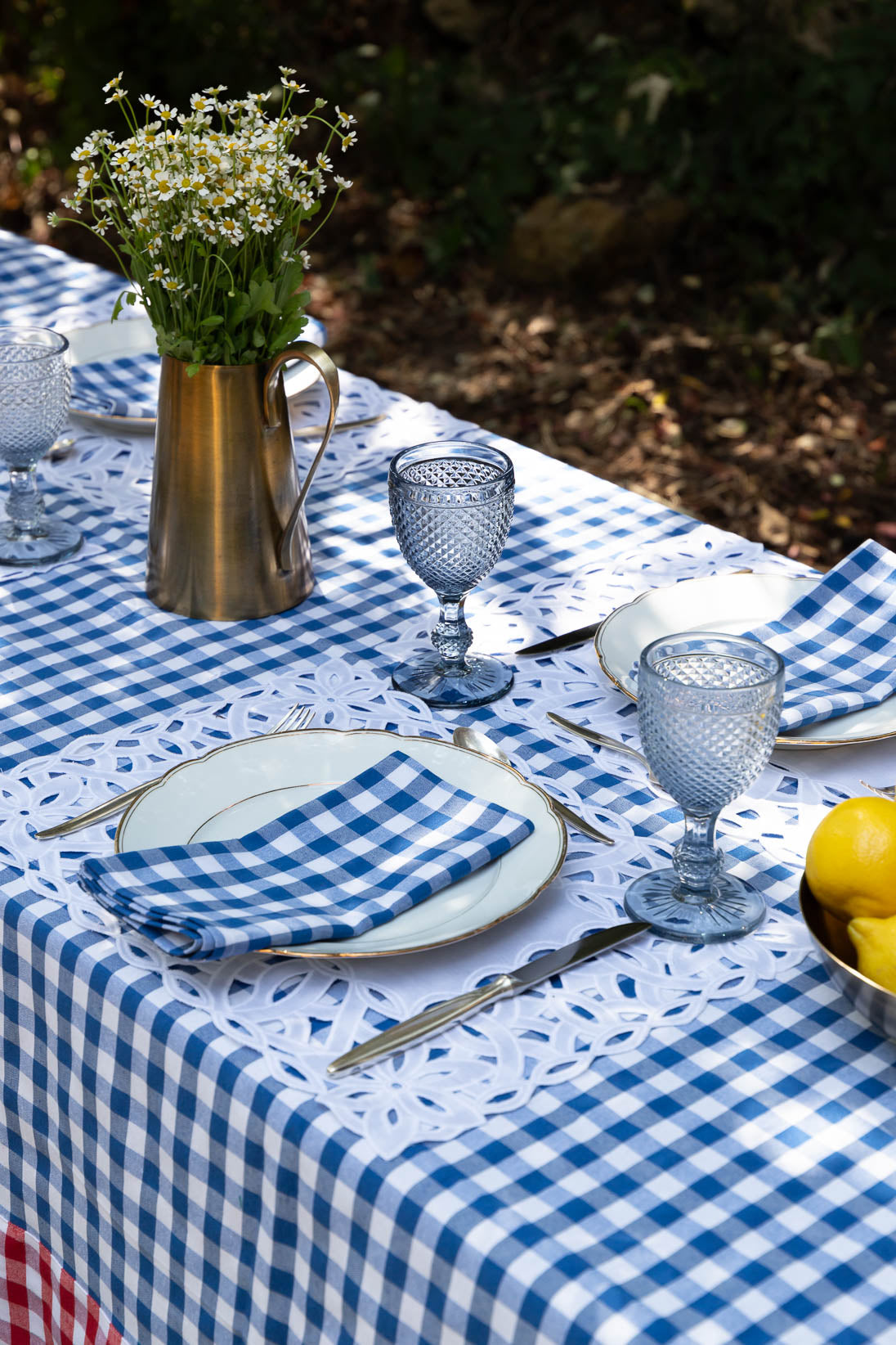 Picnic Tablecloth Blue