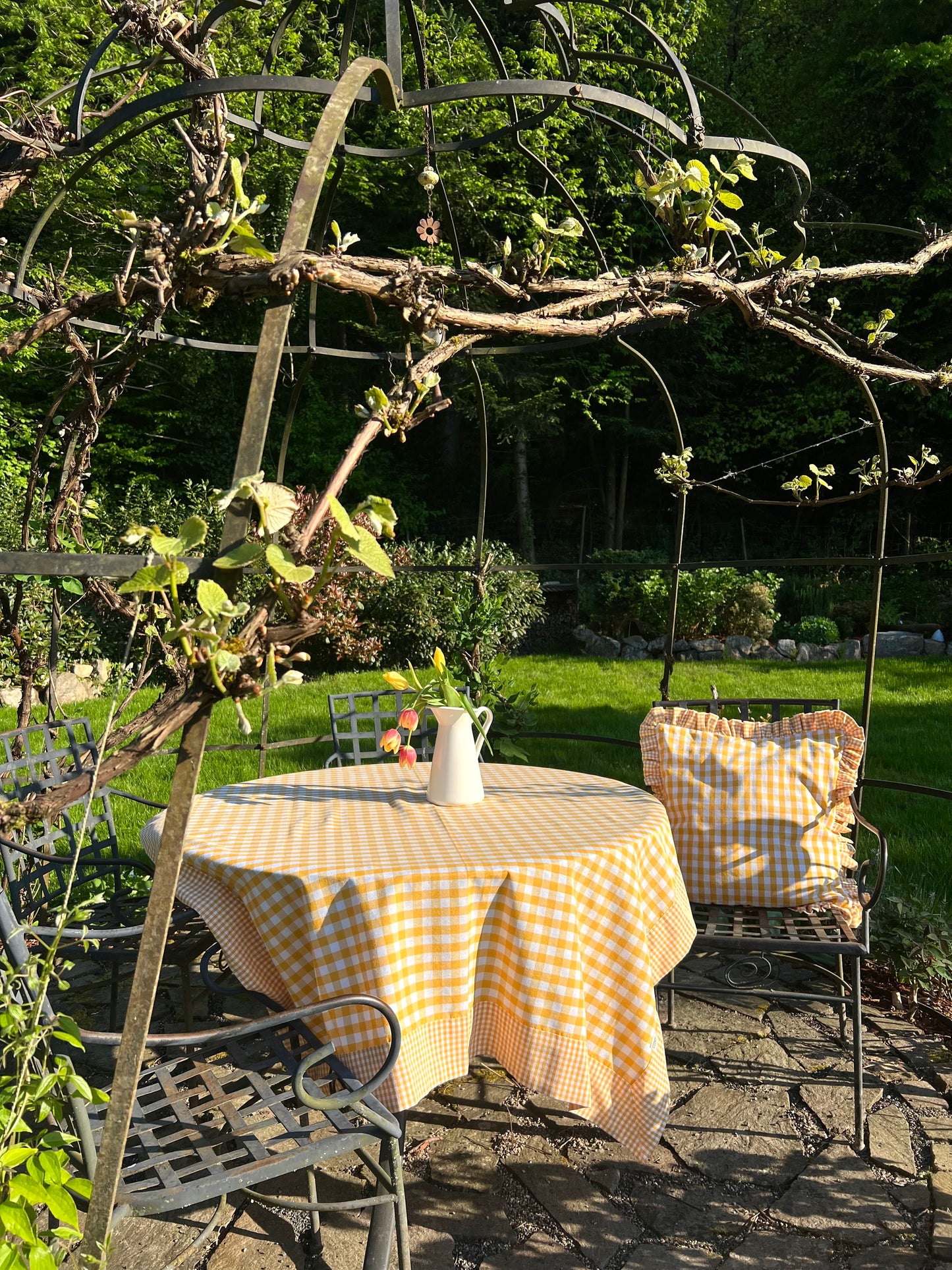 Yellow Vichy Tablecloth