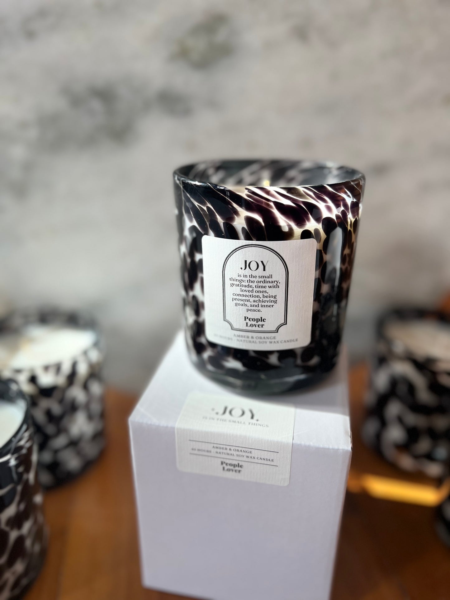 JOY Candle – Amber & Orange (70 Hours)