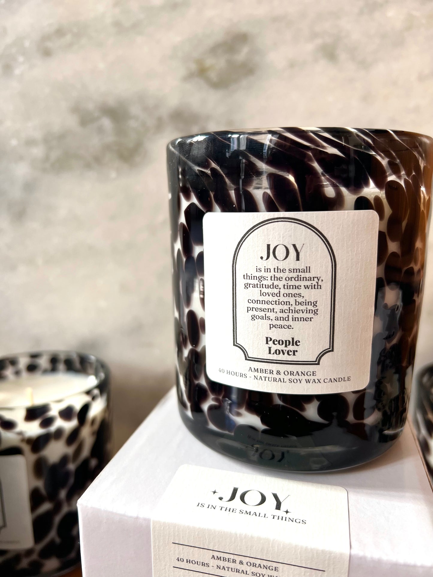 JOY Candle – Amber & Orange (70 Hours)