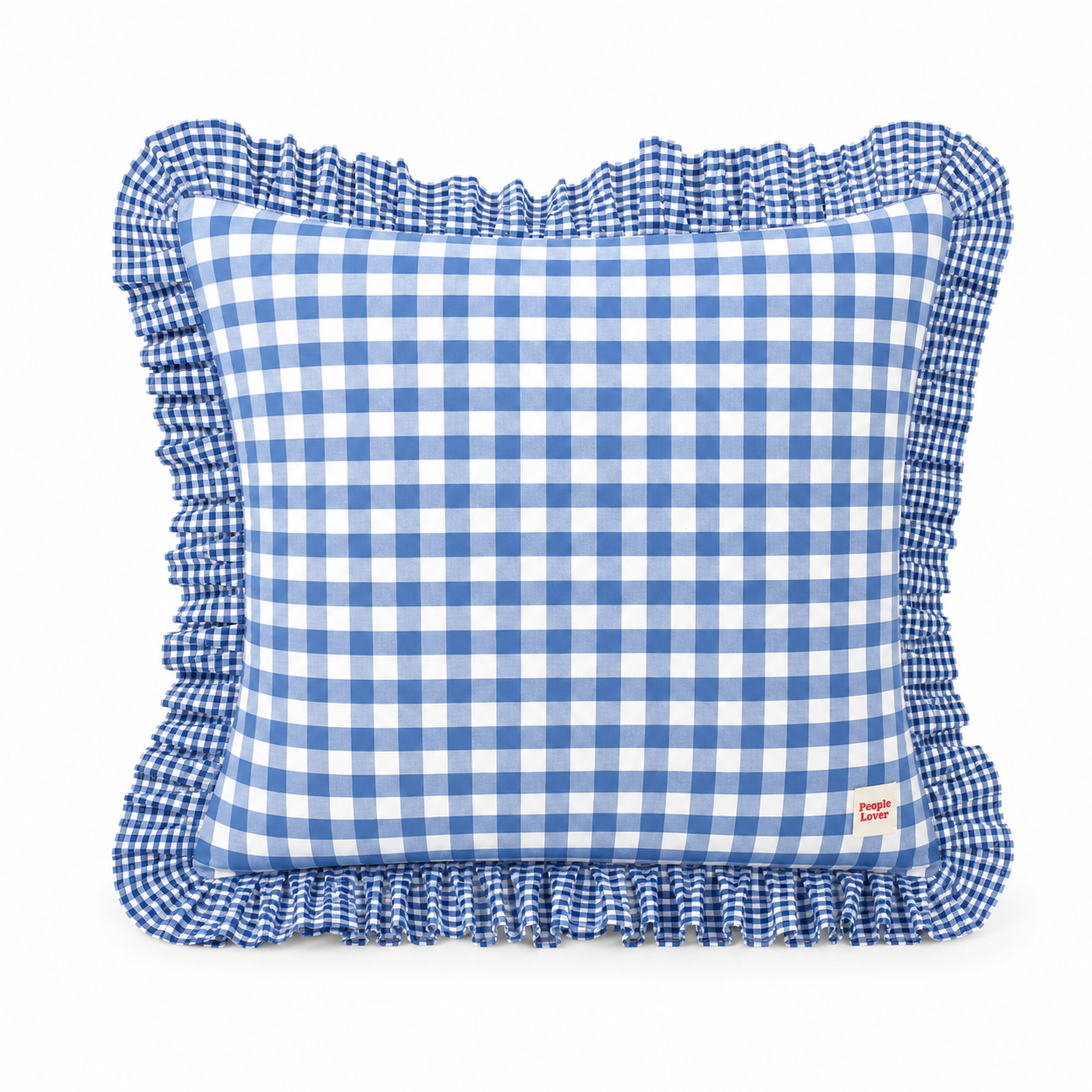 Blue Vichy Pillowcase