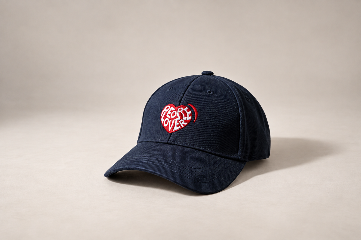 Hat Heart Navy Blue