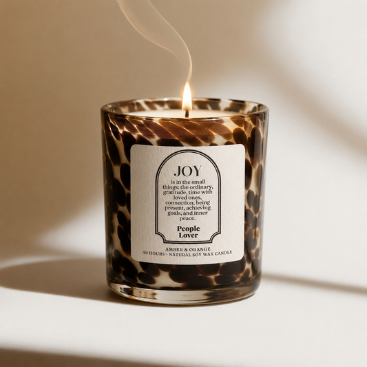 JOY Candle – Amber & Orange (70 Hours)