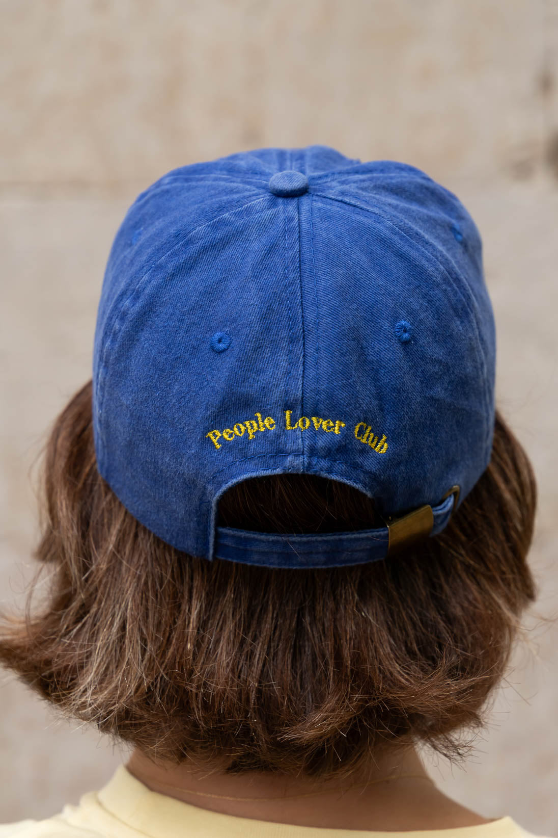 Miss Sunshine Cap – Quartz Blue & Yellow Embroidery