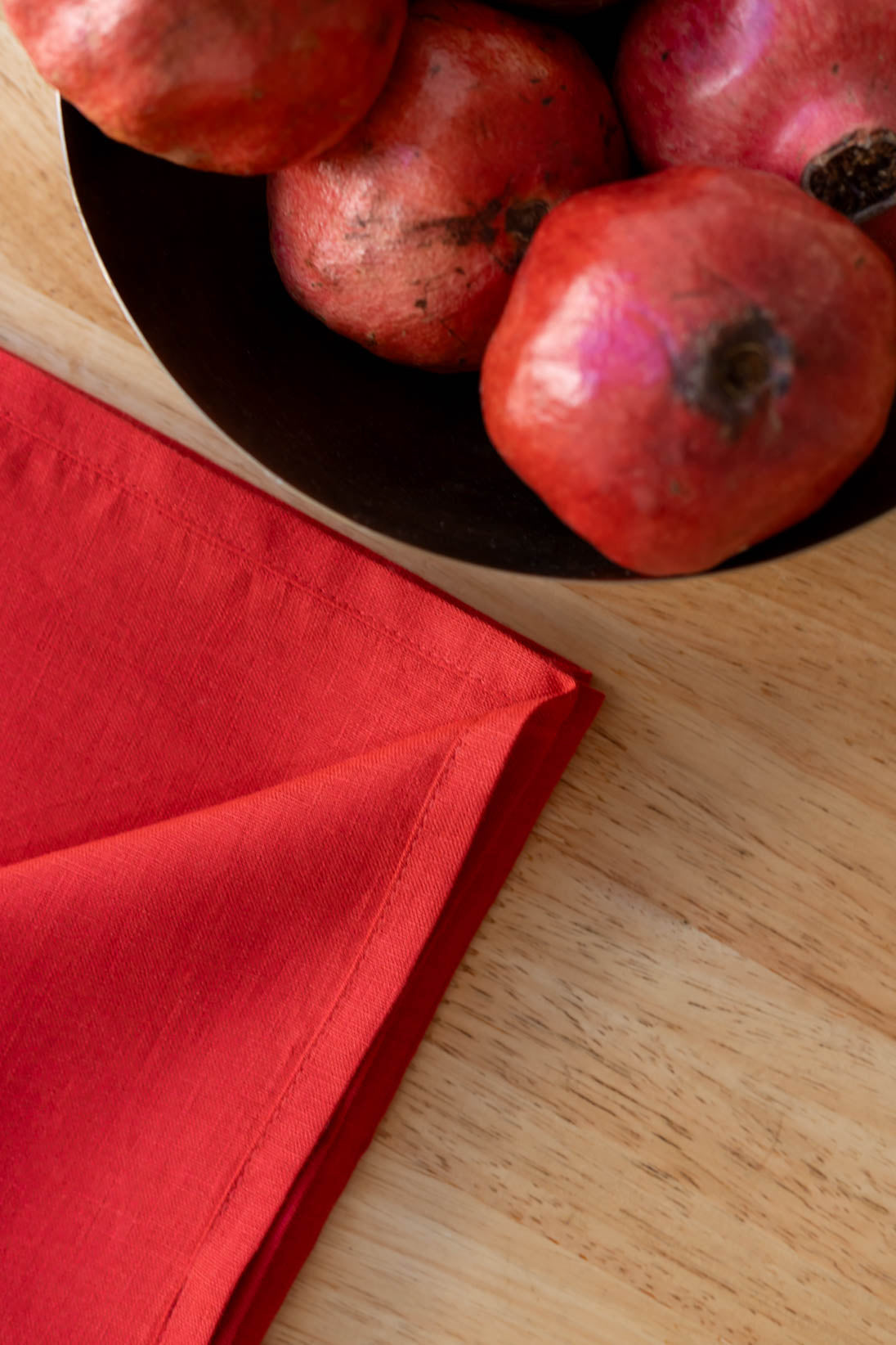 Red Linen Napkin - Set of 4