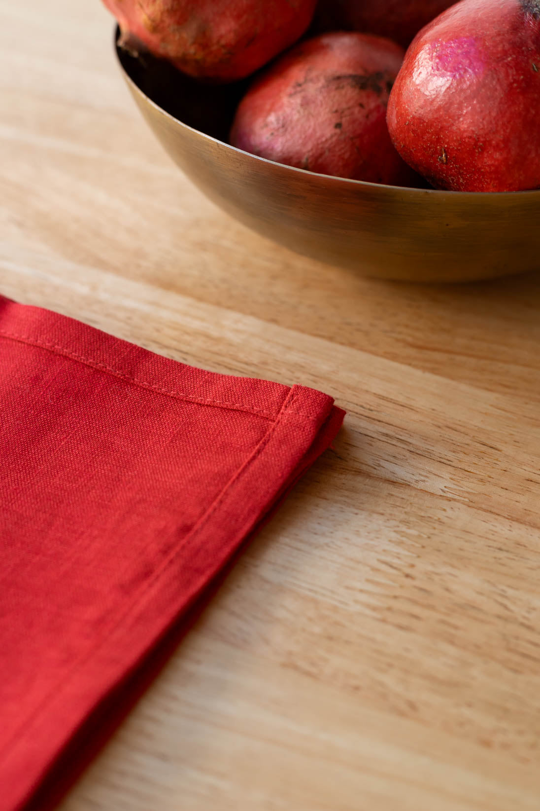 Red Linen Napkin - Set of 4