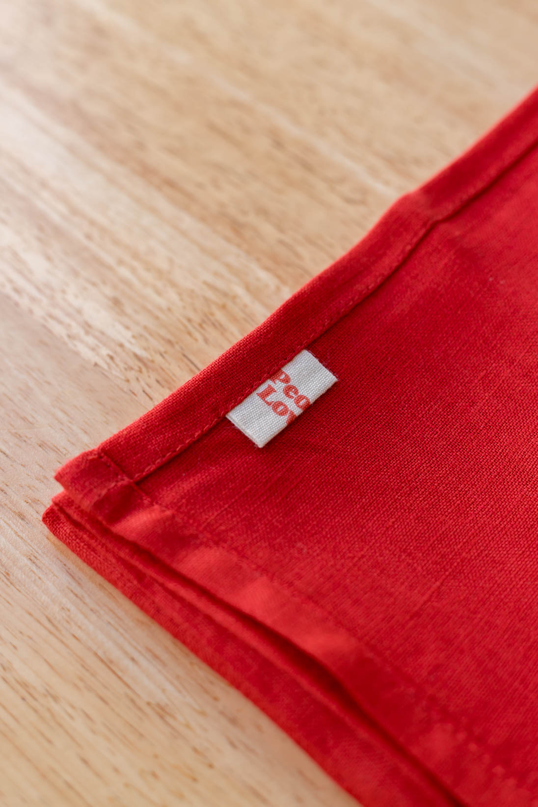 Red Linen Napkin - Set of 4