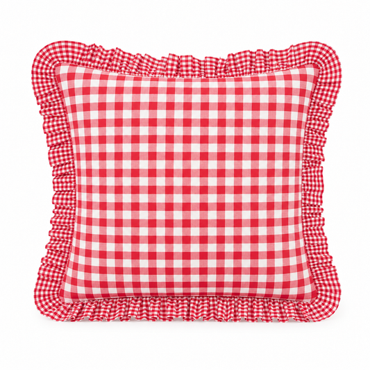 Red Vichy Pillowcase