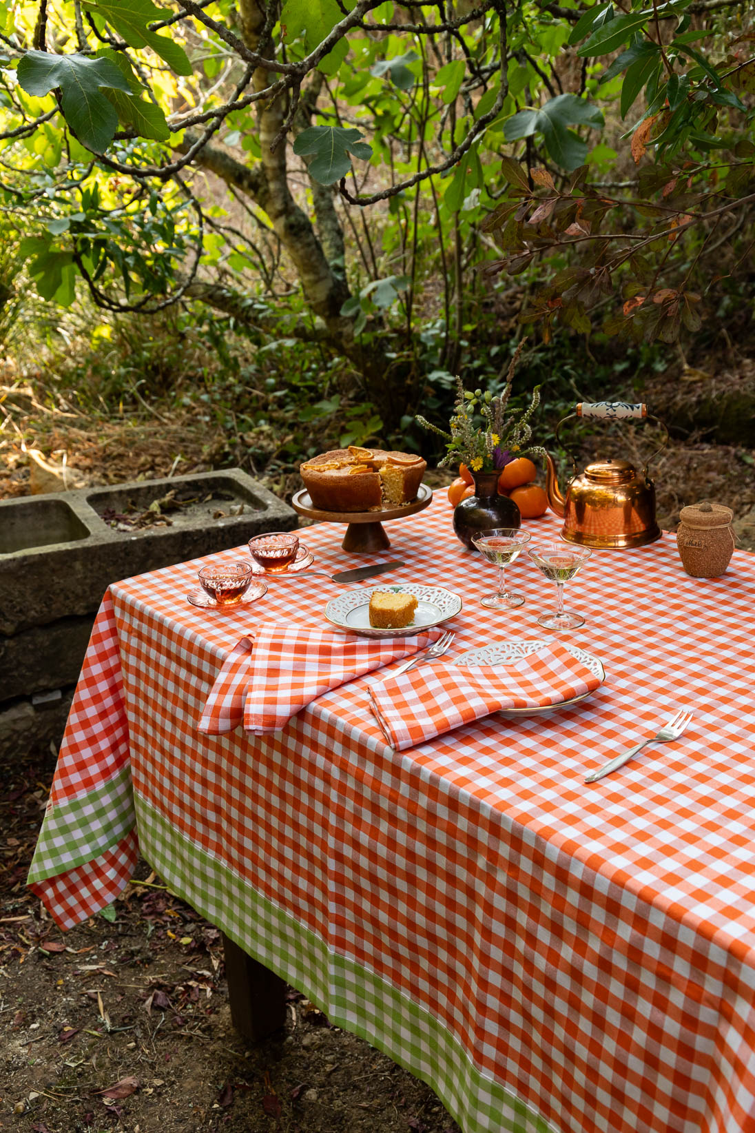 Picnic Tablecloth Orange