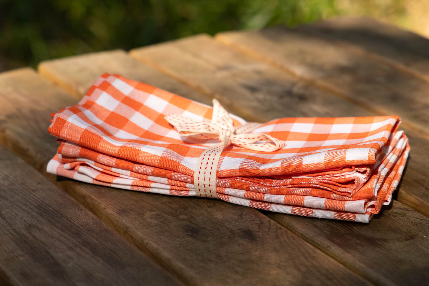 Orange Picnic Napkin - Set of 4