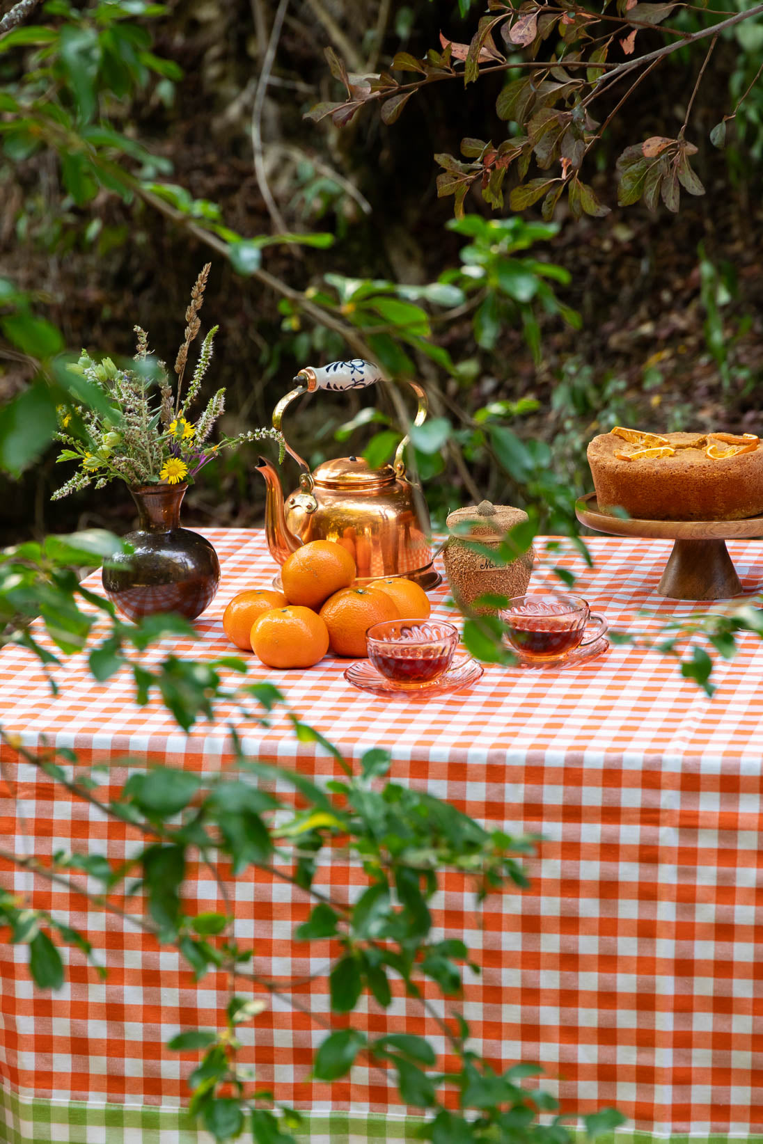 Picnic Tablecloth Orange