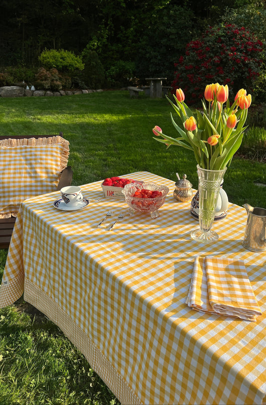 Yellow Vichy Tablecloth